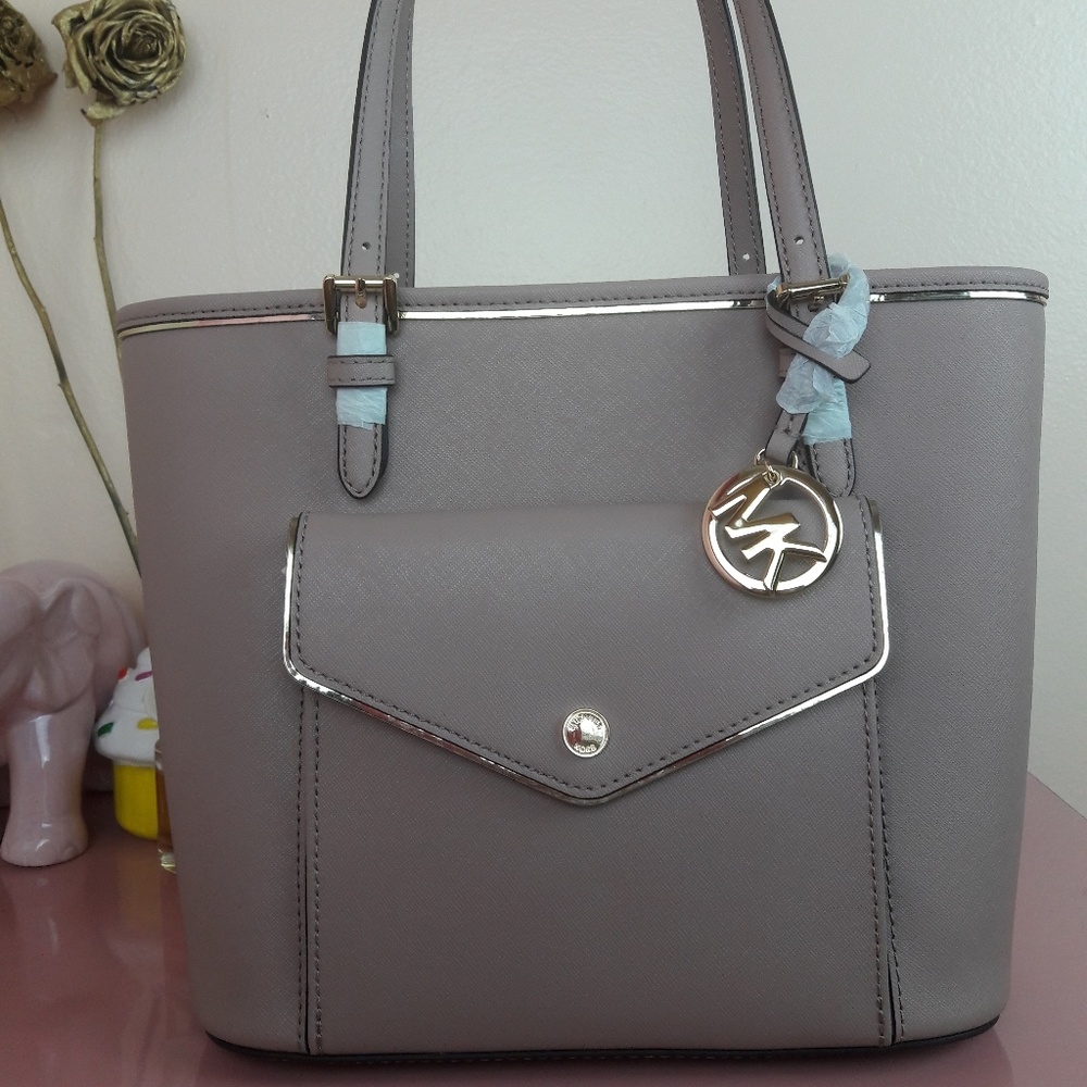 Michael Kors Saffiano Frame Medium Tote